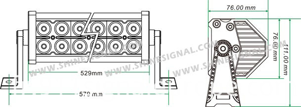 120W Epsitar LED Lightbar on The Top of The Vehicles (DA3-40 1120W)